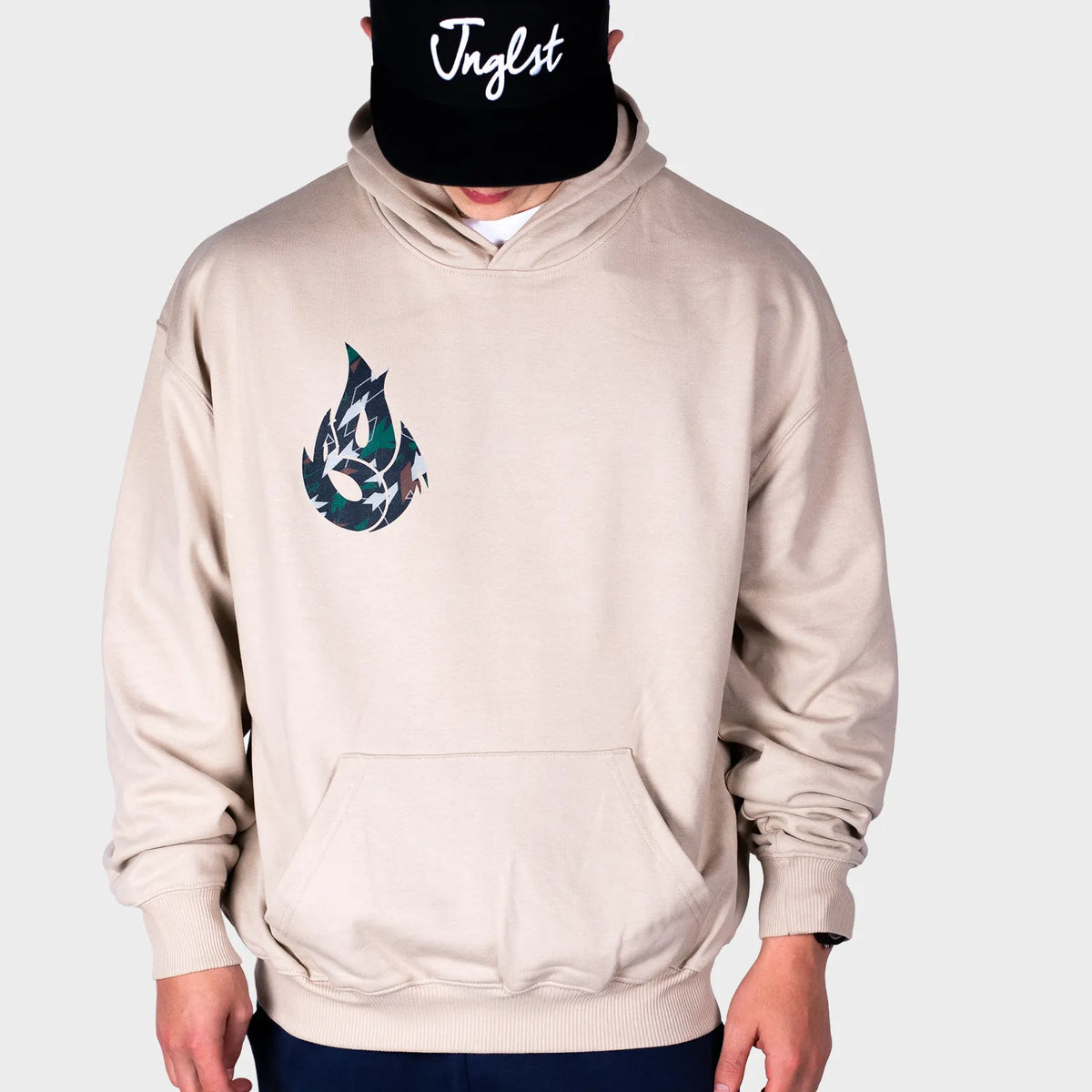 Dark Green Camo Fire Sand Hoody