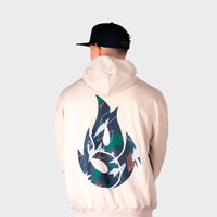 Dark Green Camo Fire Sand Hoody