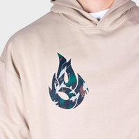 Dark Green Camo Fire Sand Hoody