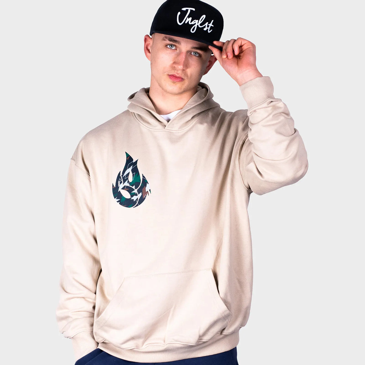 Dark Green Camo Fire Sand Hoody