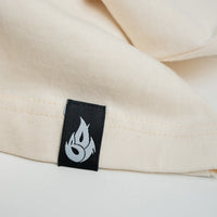 Born Outta Fire Flaming Skull T-Shirt - Natural