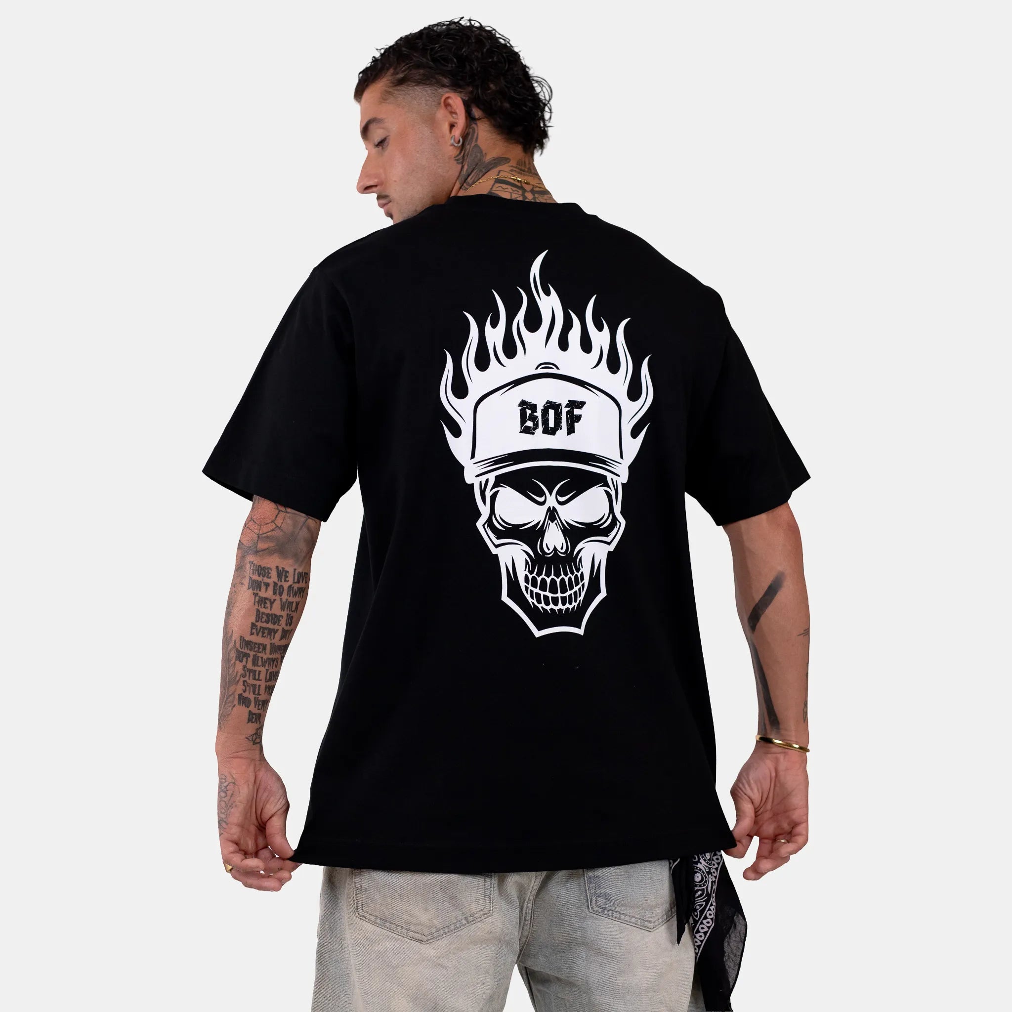 Born Outta Fire BOF Skull T-Shirt - Black