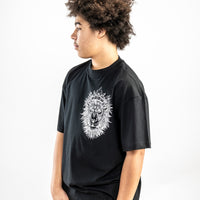 Oversized LION roar junglist drum and bass t shirt