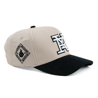 Yardrock x Born Outta Fire 5-Panel Cap - Beige