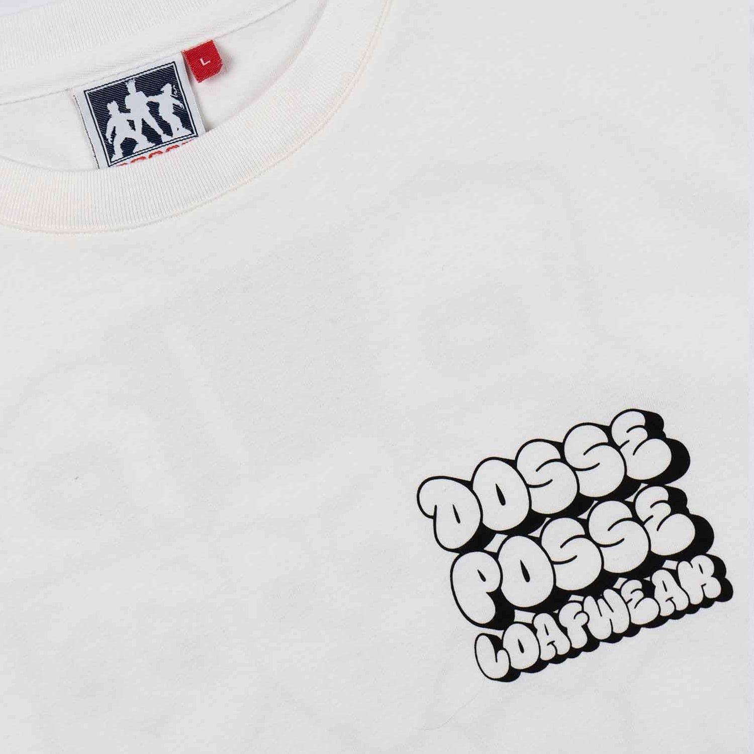 Dosse Posse White Bubble Head T Shirt Front