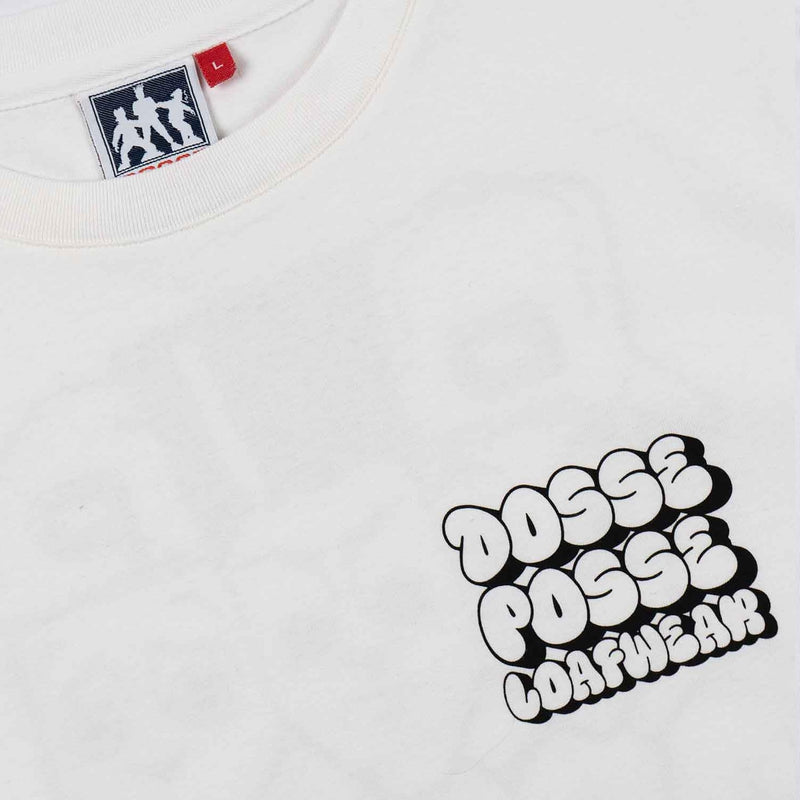 Dosse Posse White Bubble Head T Shirt Front