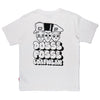 Bubble Head back print white dosse posse t shirt