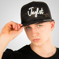 Black Camo Junglist Trucker Cap worn by Junglist