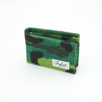 Green camouflage wallet with Junglist label 