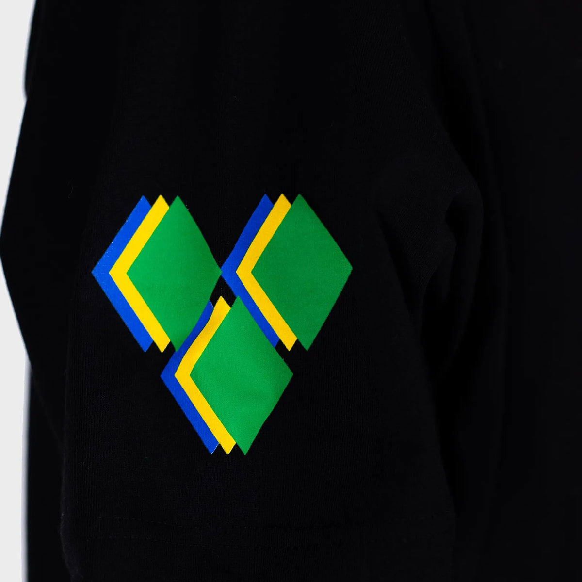 Black Relaxed Fit Vincey Diamond T-Shirt