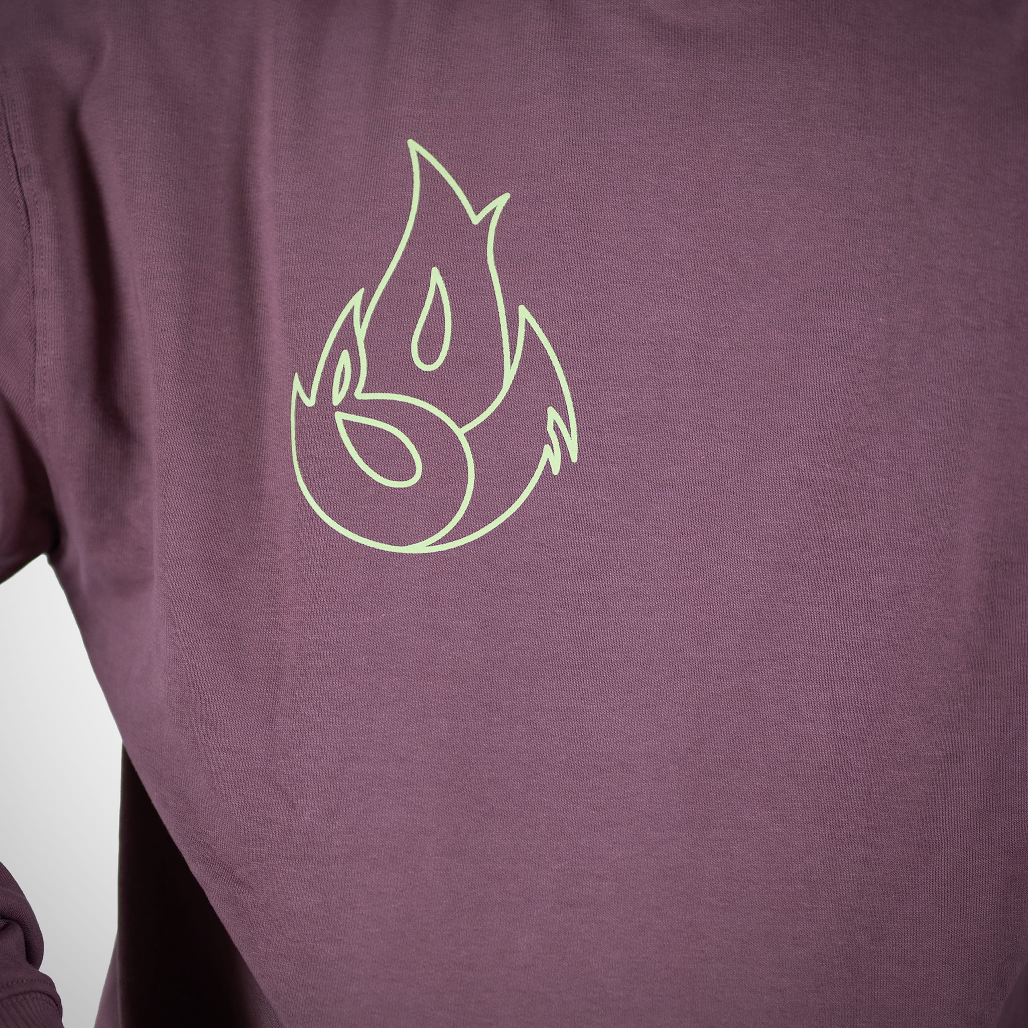 Born Outta Fire Flame Hoody flames