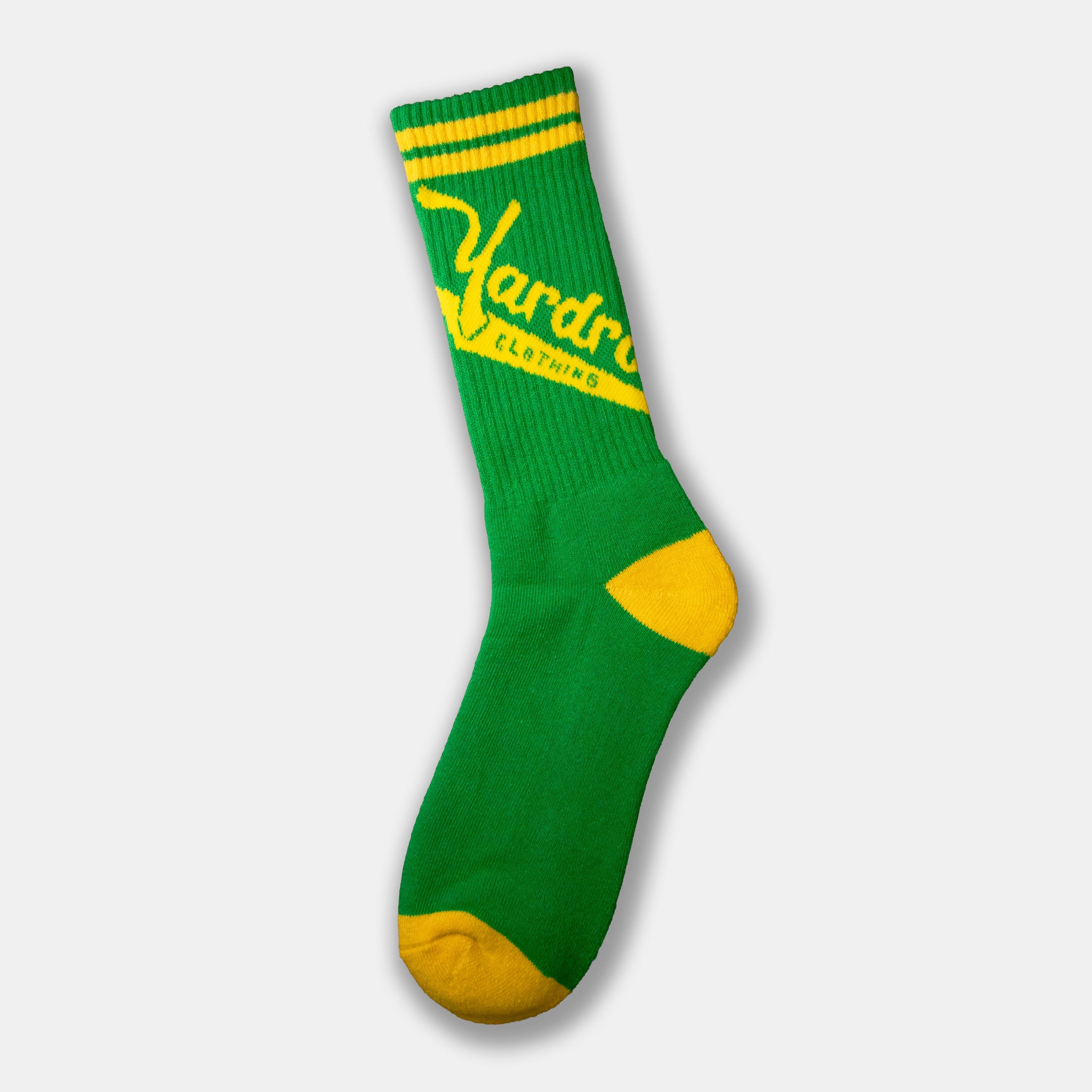 Yardrock Green and Yellow Hemp Socks