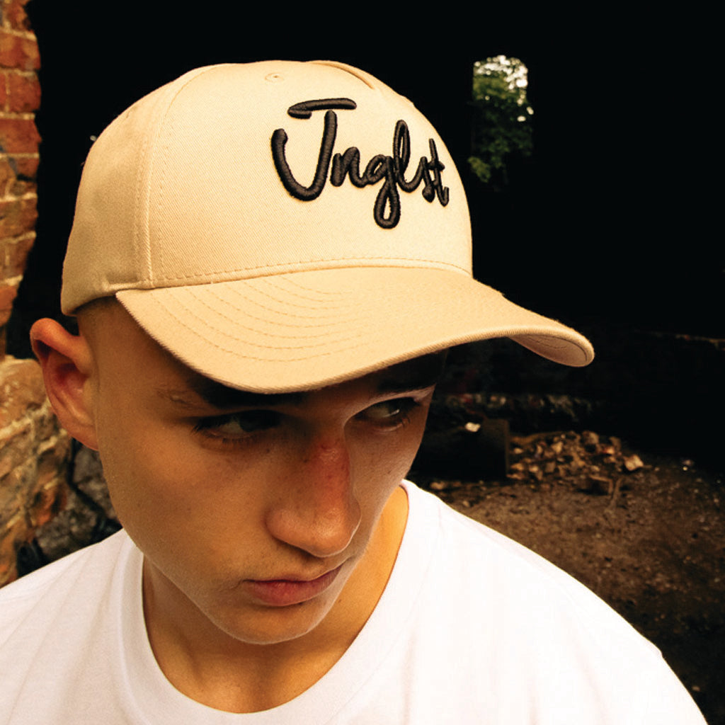 Khaki Curved Peak 5 Panel Junglist Cap