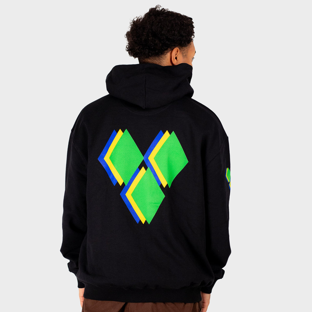Vincey Diamonds Black Yardrock Clothing Hoody
