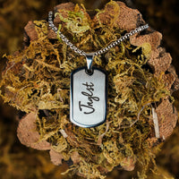Jnglst necklace dog tag