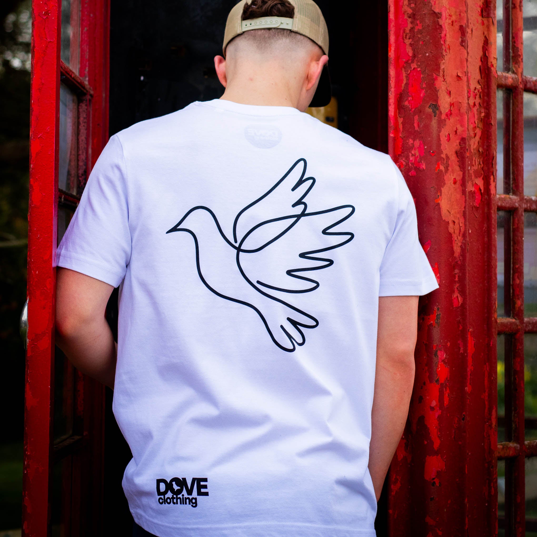 White Dove Clothing T-Shirt Phone Box Calling Rave Hotline