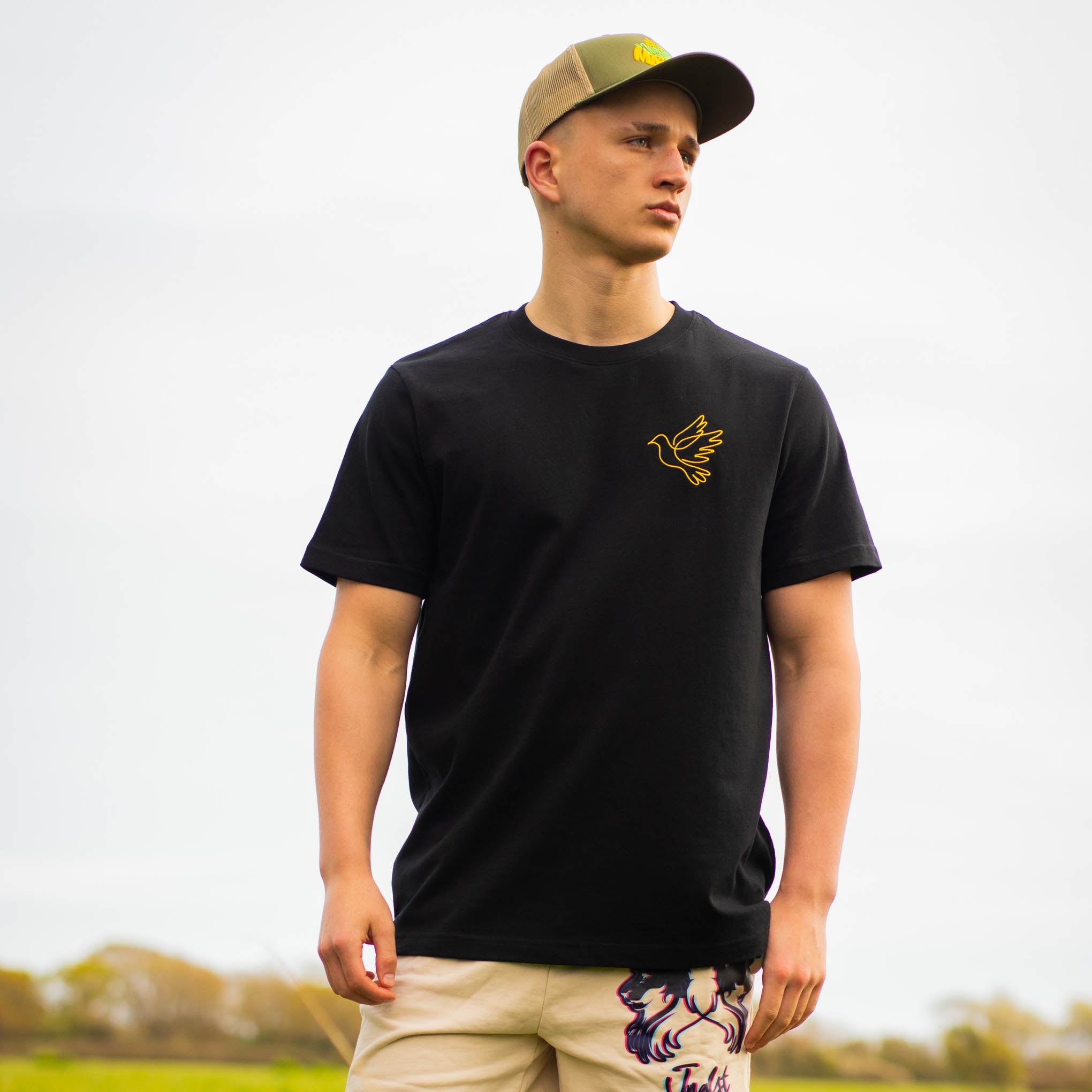 Dove Clothing Black T-Shirt worn by old school raver
