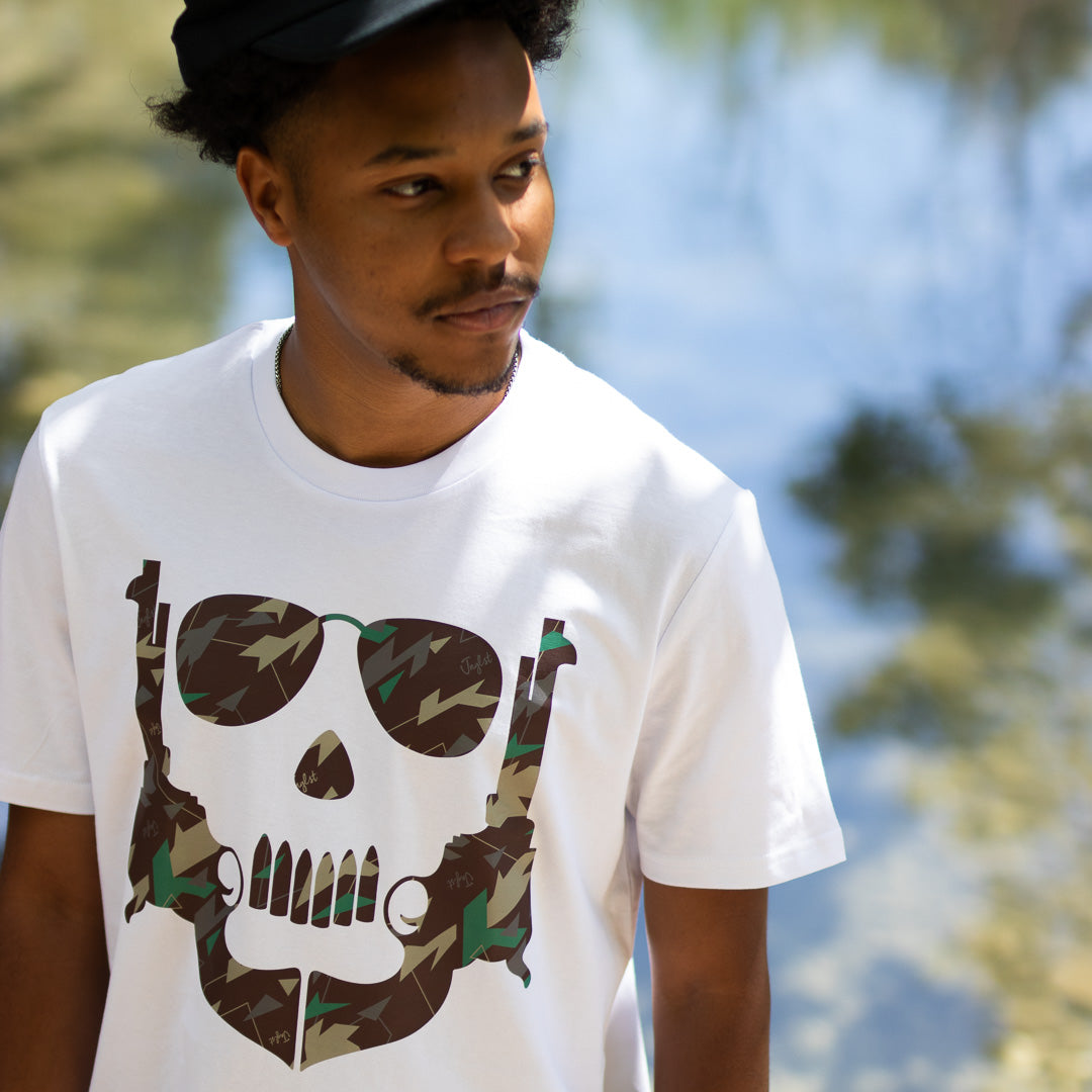 White Dub Pistols Guns T Shirt