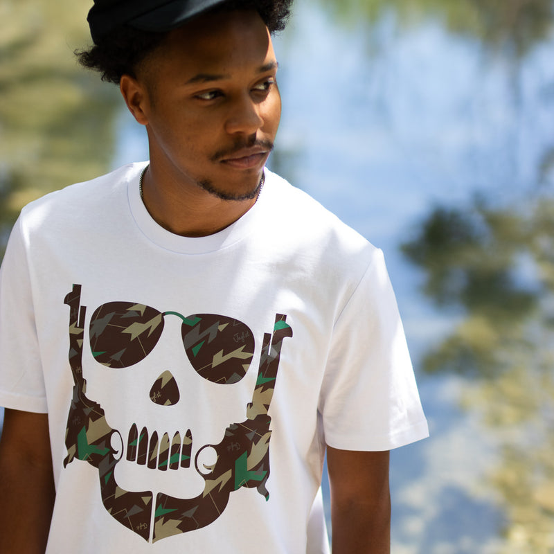 White Dub Pistols Guns T Shirt