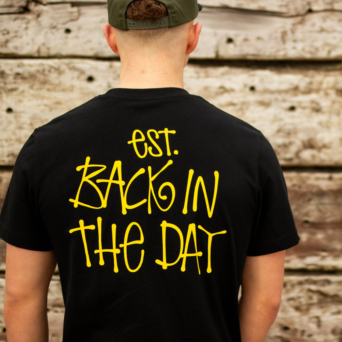 Raver wearing Jnglst Tribe Rewired Smiley T-Shirt