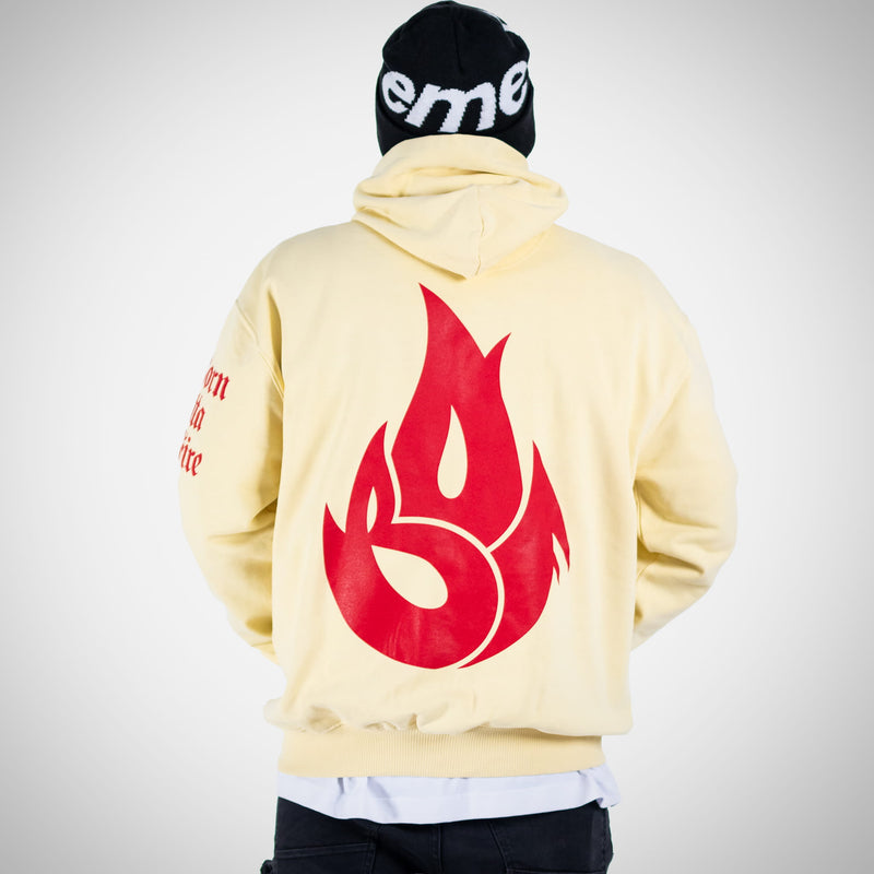 Born Outta Fire Hoody with Crimson Flame