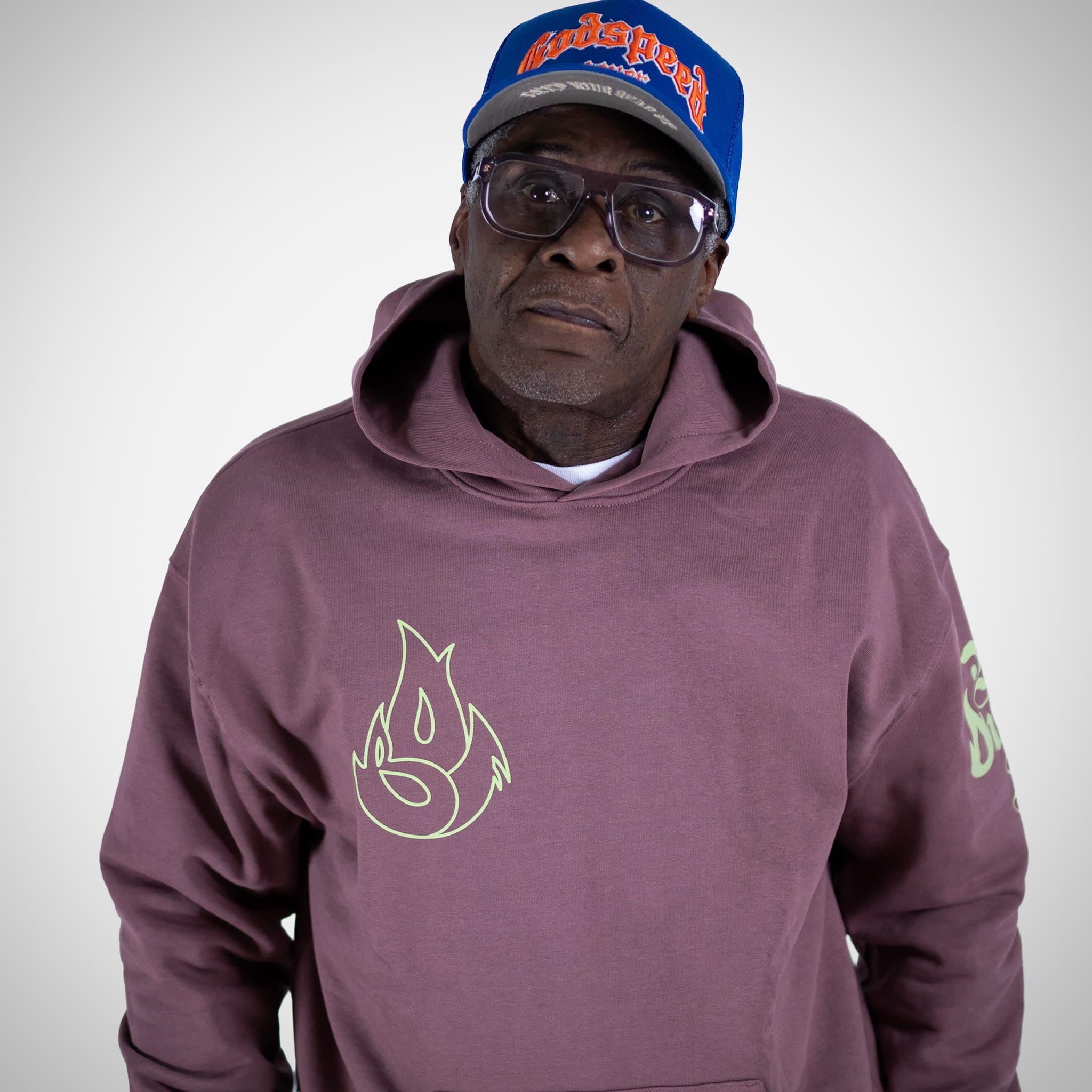 Born Outta Fire Flame Hoody worn by Marvellous Cain