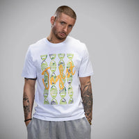 Green Timepiece - White T-Shirt