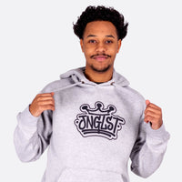 Grey Junglist Crown Pullover Hoody