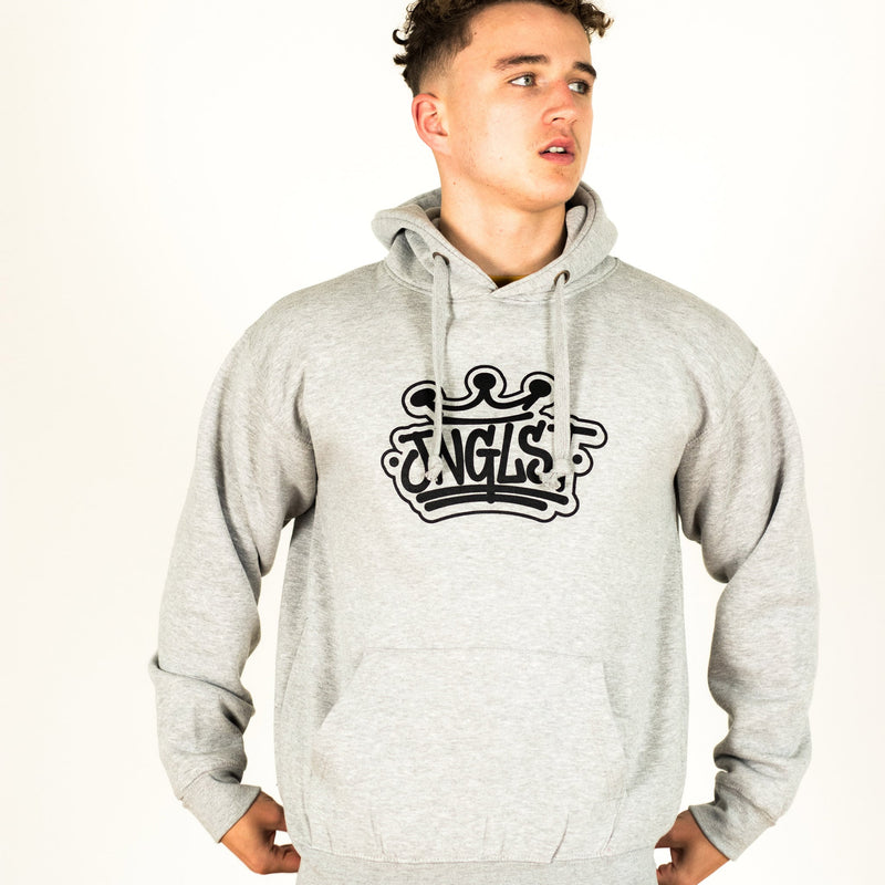 Grey Junglist Crown Pullover Hoody