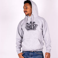 Grey Junglist Crown Pullover Hoody