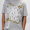 Grey Tagger T Shirt close up
