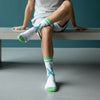 Model wearing THTC Jnglst Socks