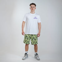 International Junglist tour UK with camo shorts