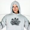 Grey Junglist Crown Pullover Hoody