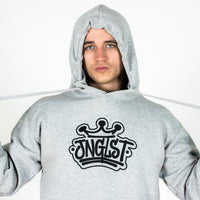 Grey Junglist Crown Pullover Hoody