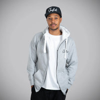 Jnglst Roots Grey Zip Hoody For Junglists