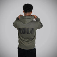 Jnglst Barcode Khaki Hoody back Print