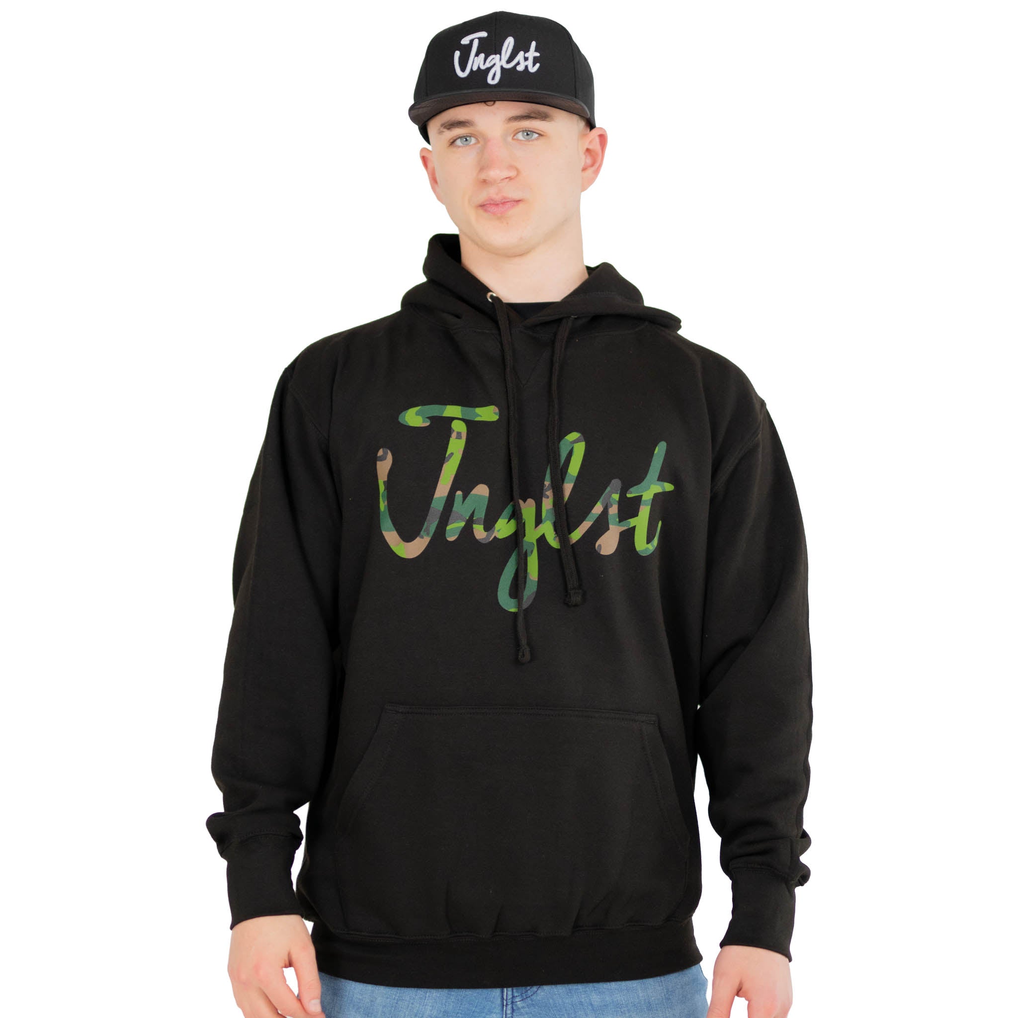 Jnglst script black hoody