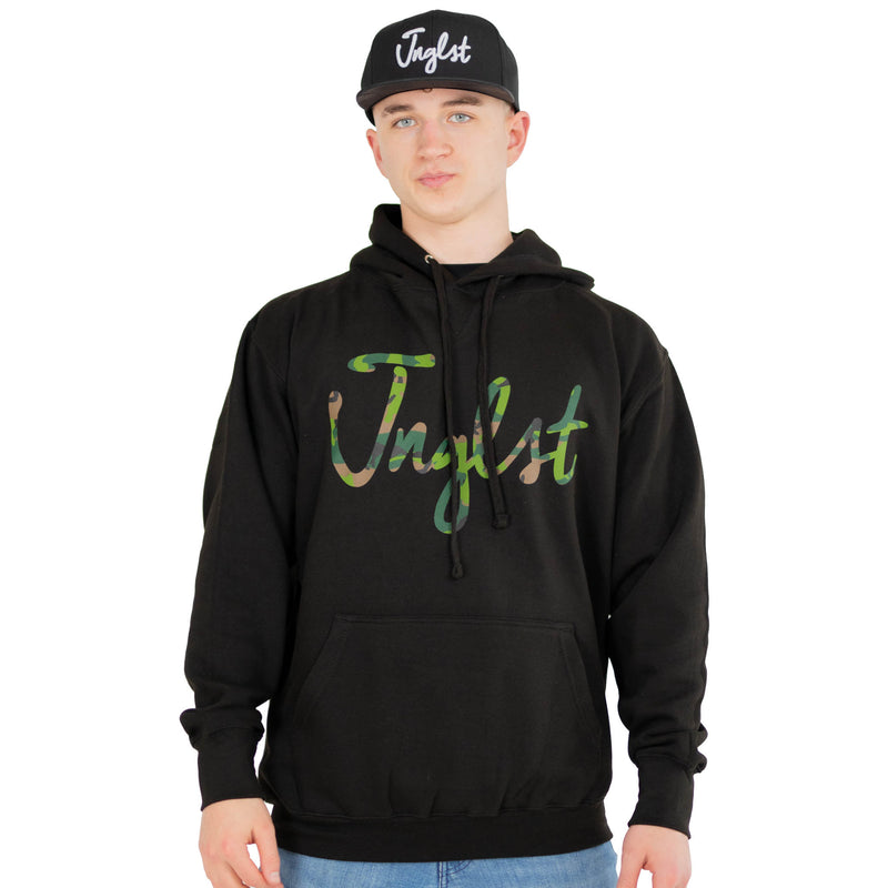 Jnglst script black hoody