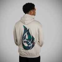 Jnglst Born Outta Fire Drum and Bass Collab Hoody Back Print