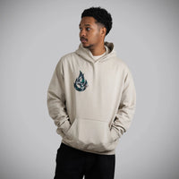 Jnglst Born Outta Fire Drum and Bass Collab Hoody Camo Front