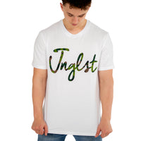 Jnglst Camo Script White T-Shirt