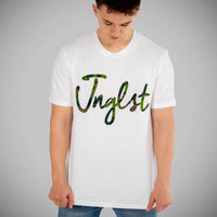 Jnglst Camo Script White T-Shirt
