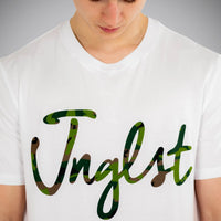 Jnglst Camo Script White T-Shirt