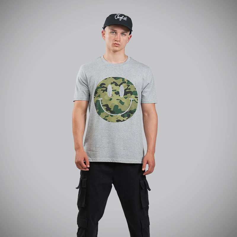 Camo Jnglst Smiley Grey T-Shirt