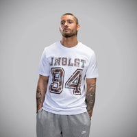 JNGLST 94 Brown Camo on White T-Shirt
