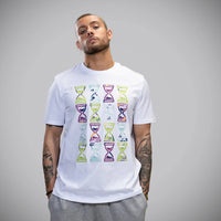 Multicoloured Timepiece - White T-Shirt