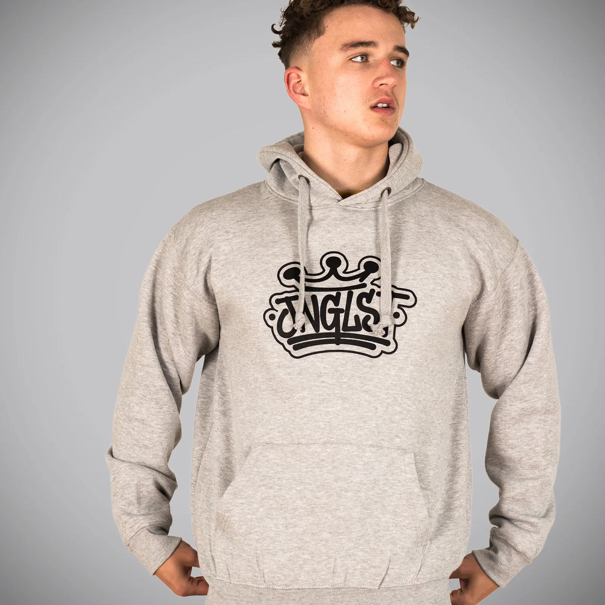 Grey Junglist Crown Pullover Hoody