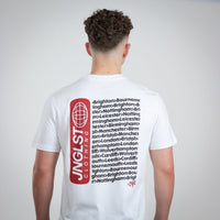 Junglist Tour Maroon T-Shirt in White