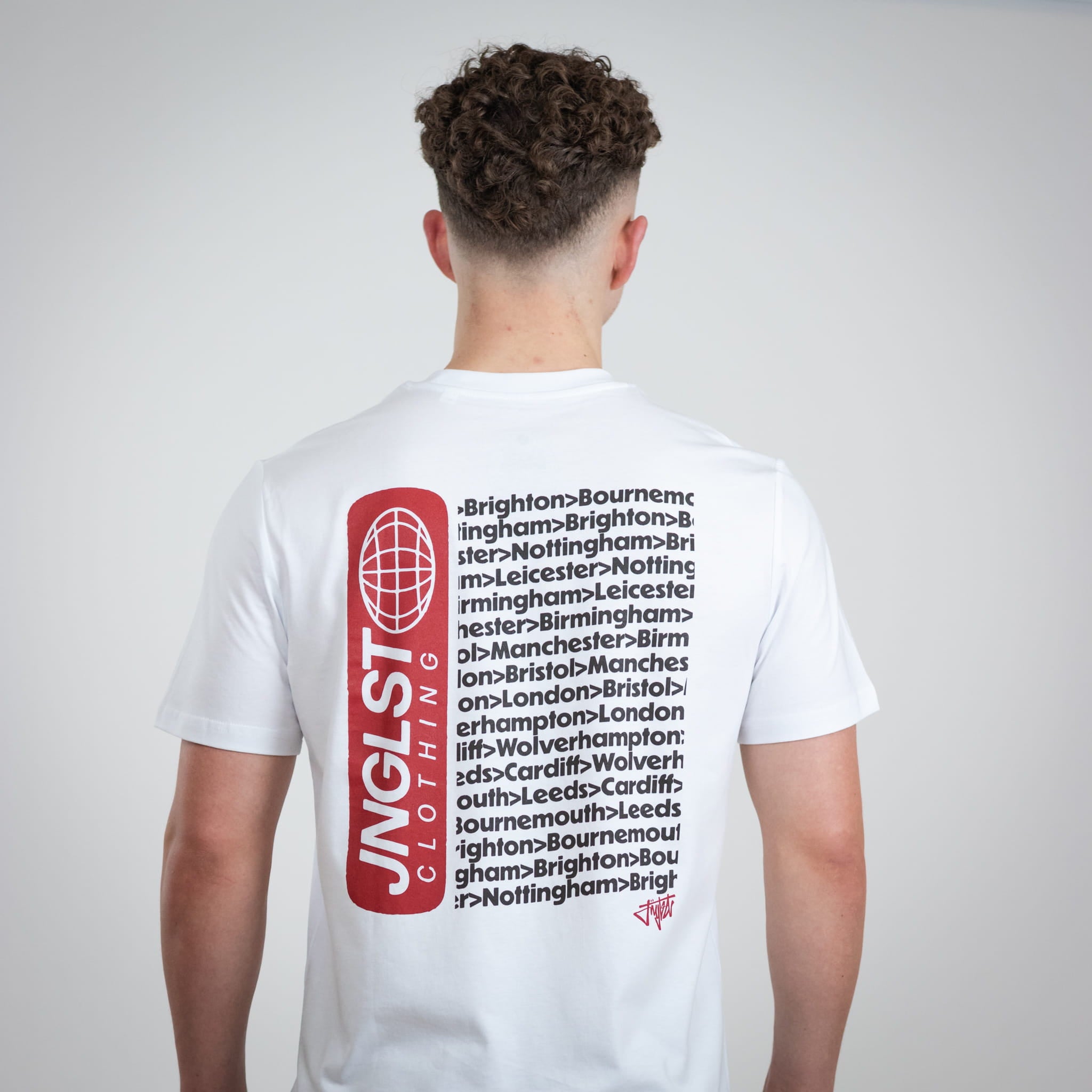 Junglist Tour Maroon T-Shirt in White